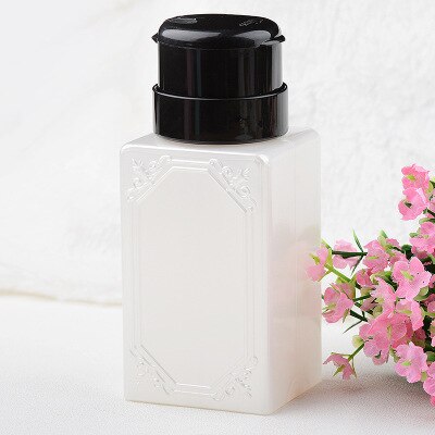 230 Ml Nagellak Remover Druk Fles Alcohol Druk Fles Macaron Snoep Kleur Lossen Uv Gel Polish Nail Art: white