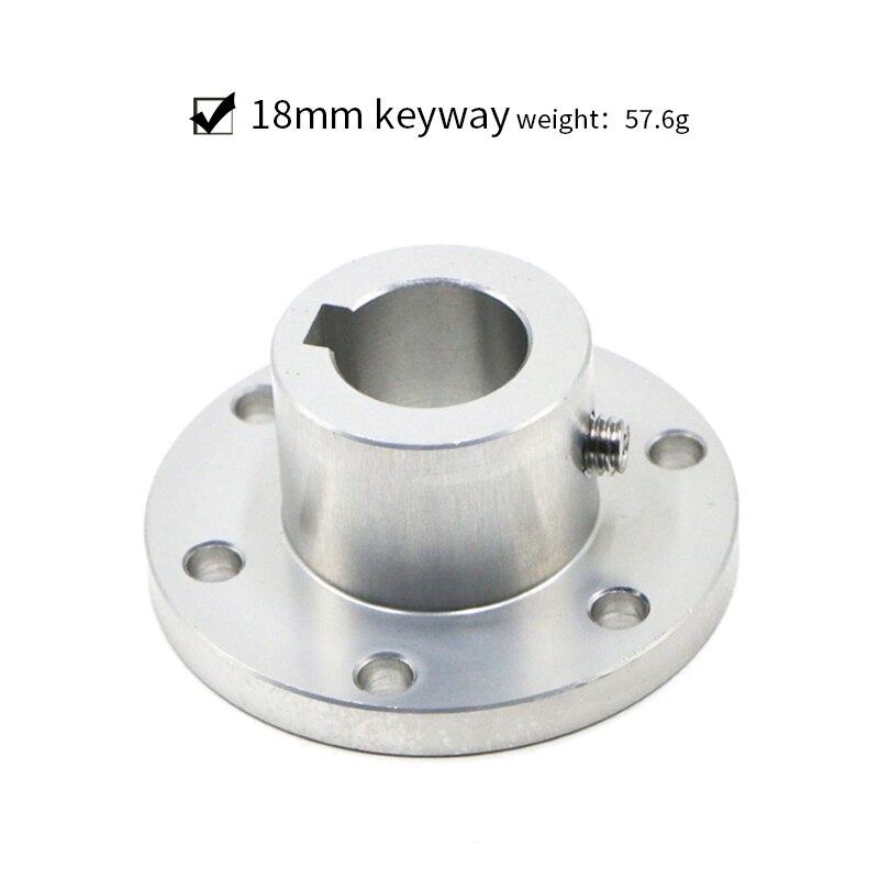 Omni wheel Flange Coupling Aluminum alloy diameter 5 6 8 10mm 12 14 15 16 18 mm keyway coupling: 18mm keyway