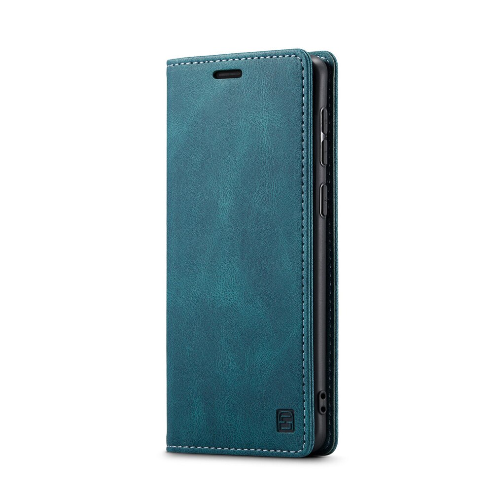 Funda de cuero con tapa para Samsung Galaxy A51, carcasa de lujo con tarjetero magnético para Galaxy A71, 4G: Galaxy A71 / Azul