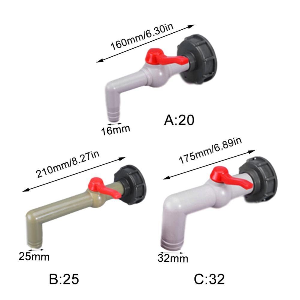 Durable IBC Tank Adapter Garden Hose Faucet Connector Extend Water Tank Fittings Adapter 1PCS