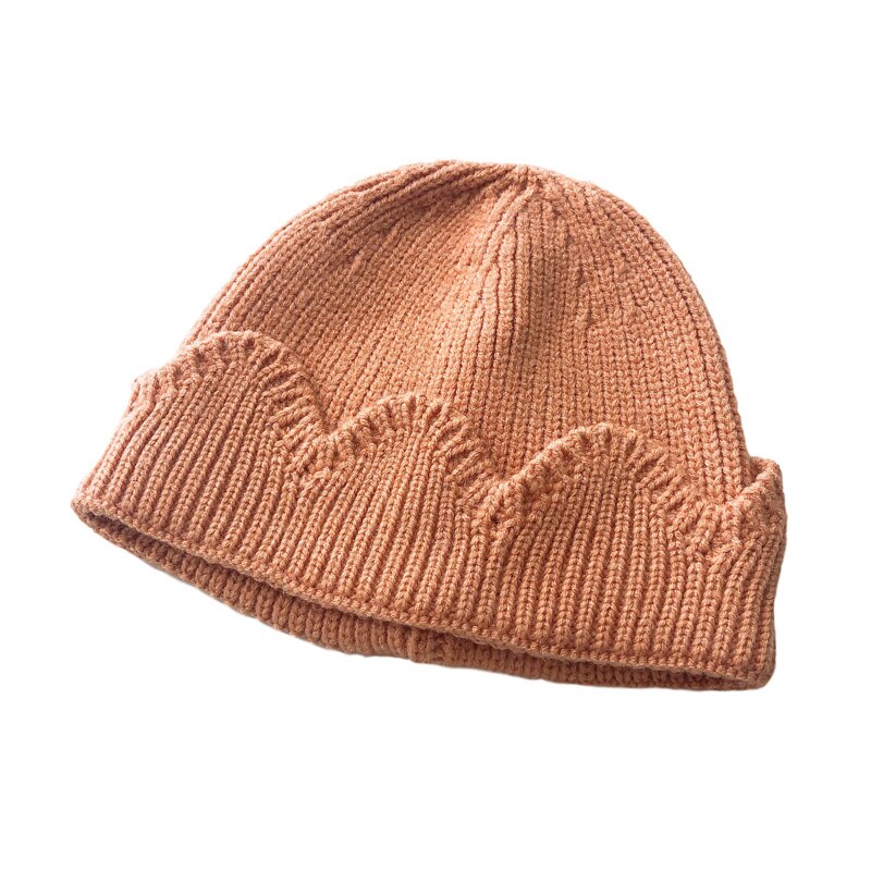 Krone babyhue strikket børnehue til piger drenge hatte varm vinter baby hue småbørnshætte enfant kasket 1-3y 1pc: Orange