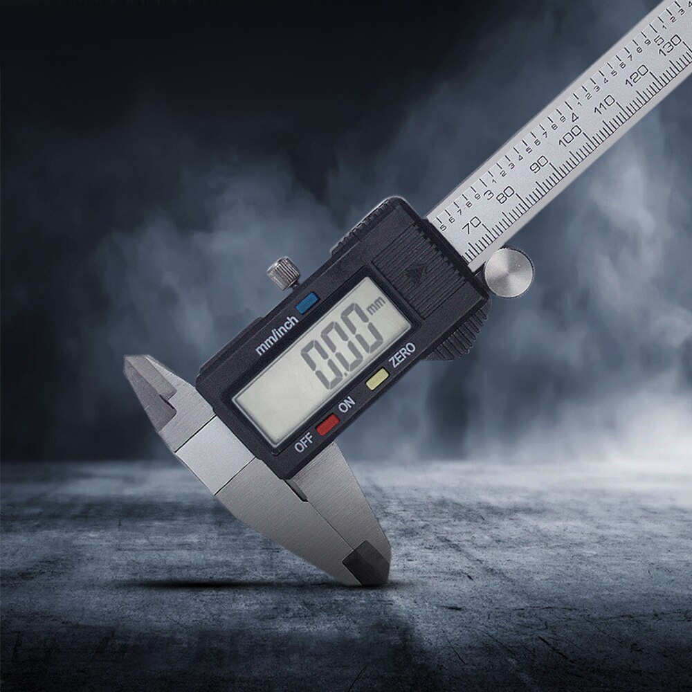Digital Vernier Caliper 6 Inch Stainless Steel Electronic Caliper with Large Display Screen 150mm Measuring Tool Inch/Millimeter
