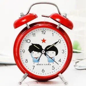 3 or 4 inch klassieke wekker cartoon nachtkastje timing kwartsklok school student uur mannen vrouwen kinderen kinderen: 4 inch t