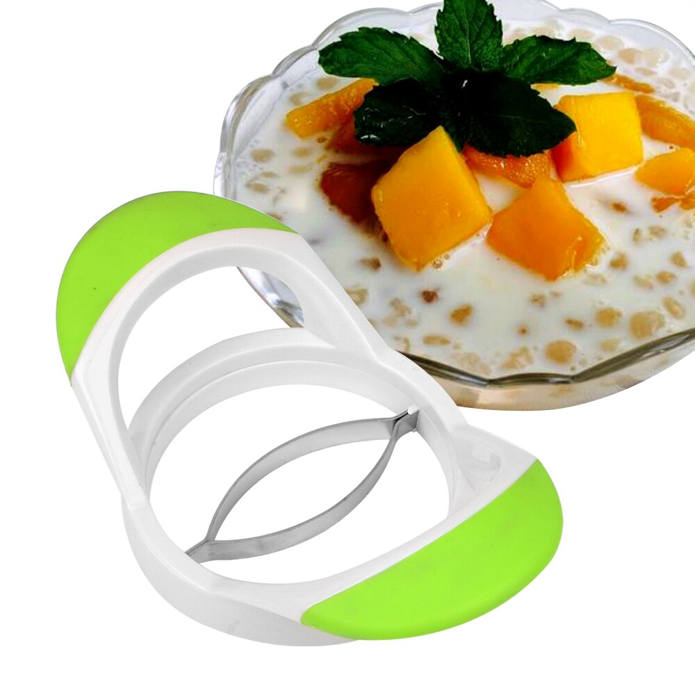 Bærbar frugt mango udskærer splitter skærer fersken kerner køkkenværktøj med komfortabel greb gadget frugt mango skærer splitter