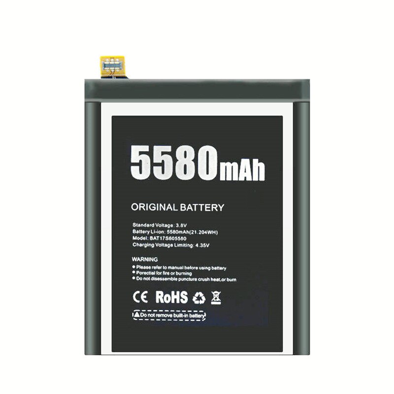 1x 100% 5580mAh Battery Replacement For DOOGEE S60 / S60 Lite BAT17S605580 BAT17M15580 Smart Phone Batteries + Repair Tools kit