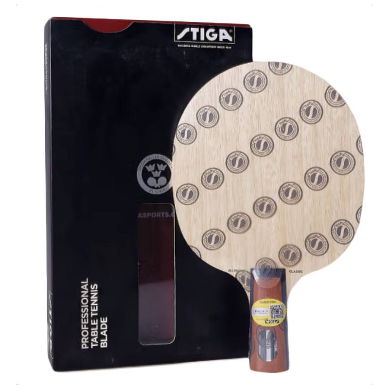Genuine STIGA Allround Classic Table Tennis Blade 5 Ply Pure Wood Lightweight Ping Pong Blade with Great Feeling and Control