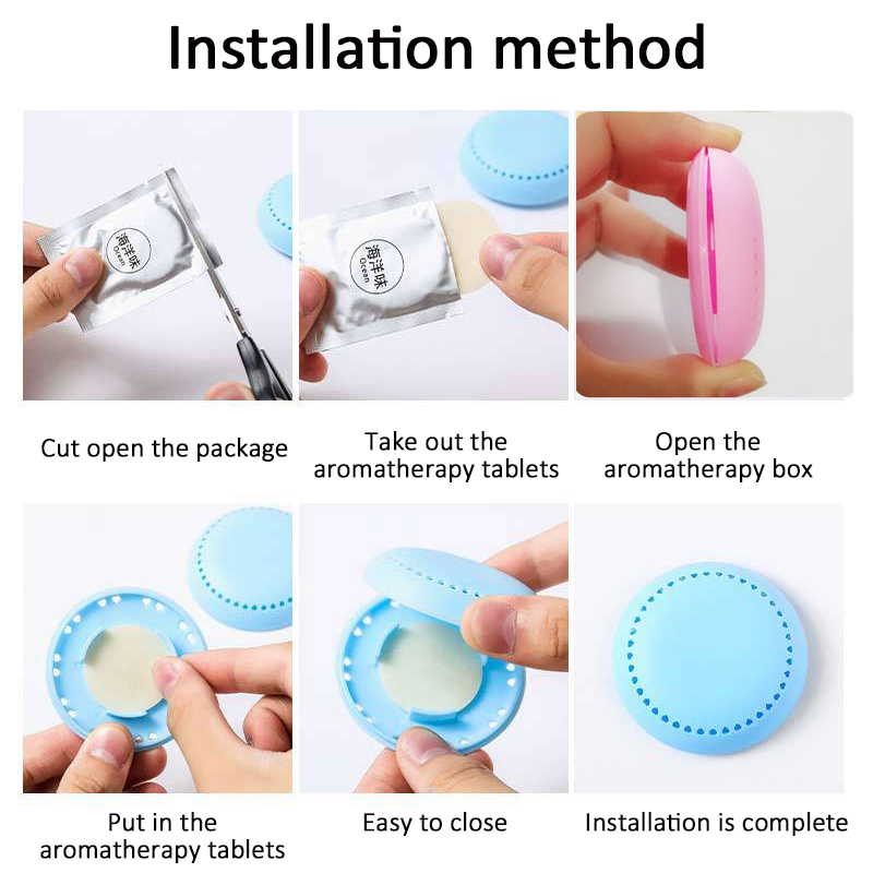 Luftfräschare för hemmabruk toalett aromaterapi doft varaktig deodorant rund fast fräschare för sovrum garderob biltillbehör