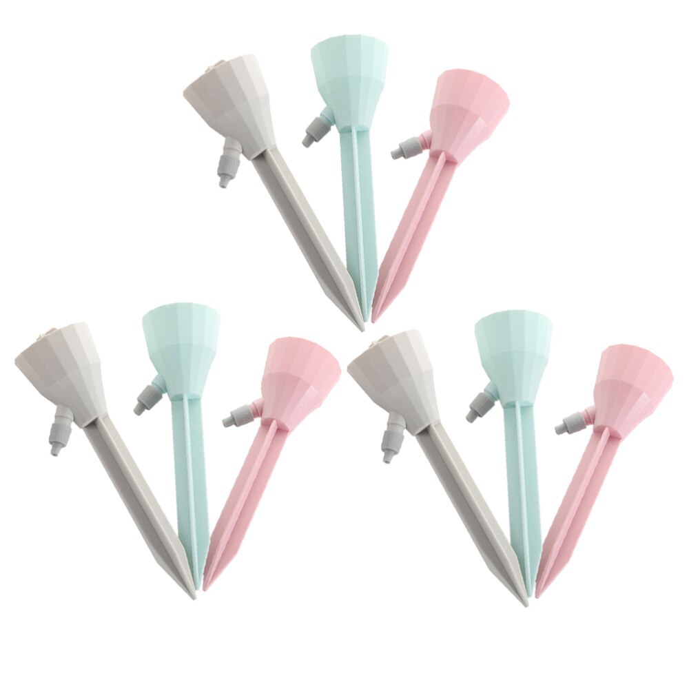 9pcs Home Plant Self Watering Spikes Devices Irrigation Equipment Plant Waterer: Default Title