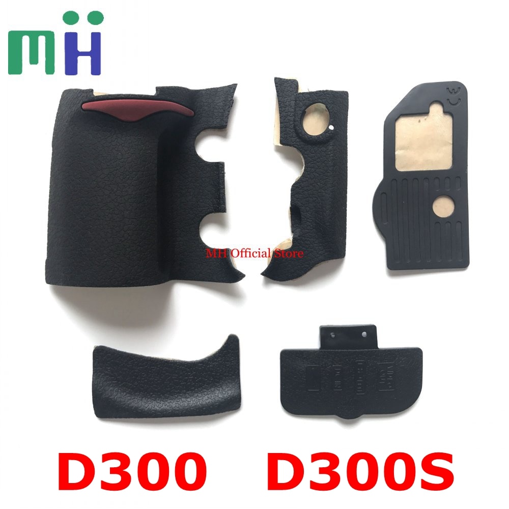 COPY For Nikon D300s D300 Body Rubber ( Front + Rear + Side + Bottom + USB ) Grip Rubber Cover Camera Spare Part