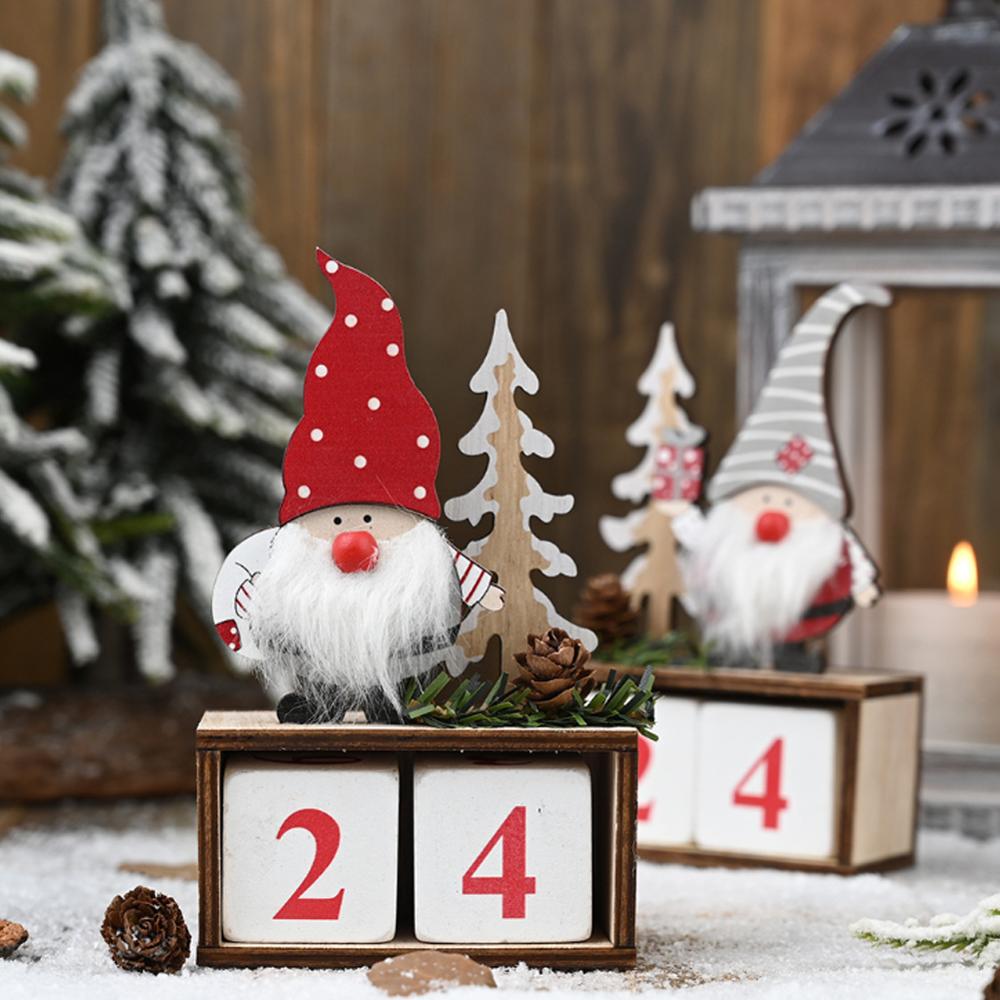 Kerstkalender vrolijke kerstversieringen voor thuis noel kerstmis jaar kerstman poppen elf deco kerst