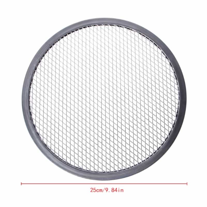 Aluminum Mesh Grill Pizza Screen Round Baking Tray Net Kitchen Tools Ovens Kit 29EA: 10 inch