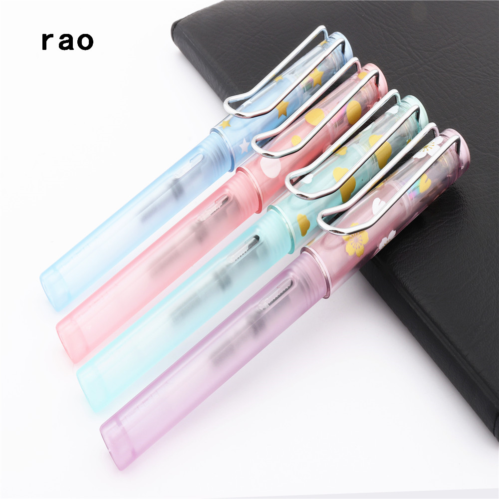 Neue auflistung 411 transparent Farben Büro Brunnen Stift Schüler Schule Schreibwaren Liefert tinte stift