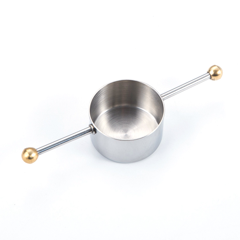 Stainless Steel Double Bead Wine Measurer Whisky Measuring Cup 30ml