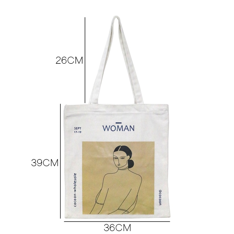 Youda Original Simple femmes sac toile sacs à main dames sacs à bandoulière décontracté Shopping fourre-tout mignon filles sac à main