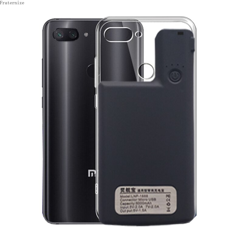 Funda de cargador de batería externa para Xiaomi Mi 8 8 SE, carcasa portátil, powerbank Capa