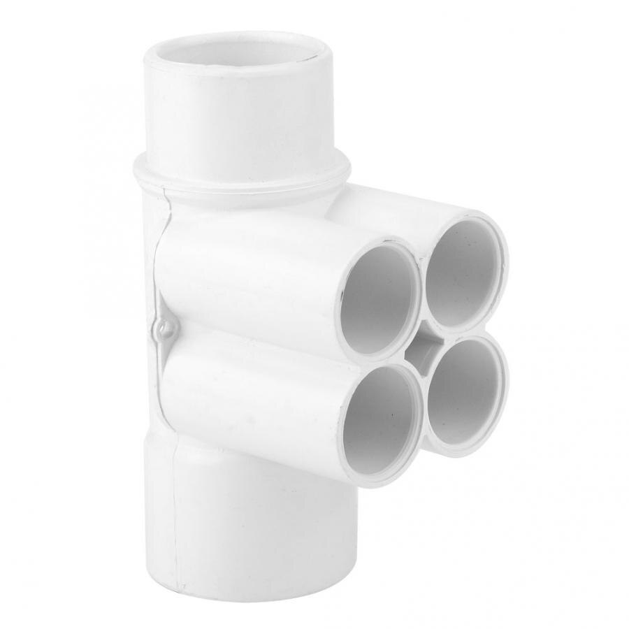 Pool Water Manifold 1.5in 3/4in 4 Port PVC Swimming Pool Plumbing Manifold Water Separator Spa Accessories