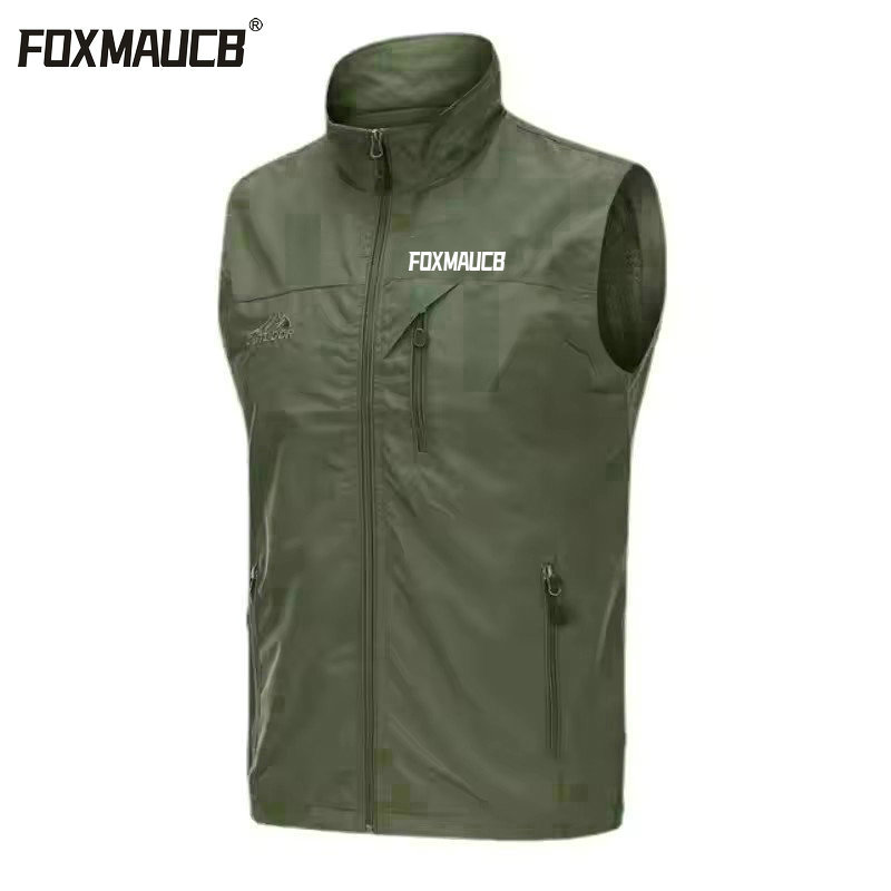 Foxmaucb wandeljas winddicht mountainbike vest outdoor sport windbreaker mtb mouwloos waterdicht motocross fiets vest: 4xl / Groente