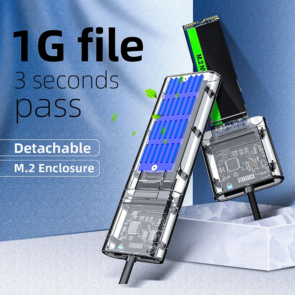 M2 ssd-fodral sata-chassi m .2 to usb 3.0 gen 1 5 gbps ngff sata b nyckel ssd-adapter mobil hårddisk disklåda