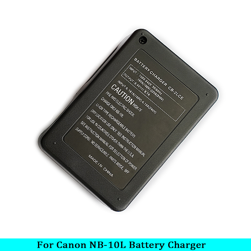 Chargeur CB-2LCC CB-2LCE pour batterie NB-10L IL PowerShot SX40 HS ; SX50 HS ; SX60 HS ; G1X ; G3X; G15; CB-2LC pour appareil photo G16