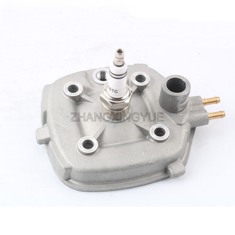40mm/47mm 2 takt Cilinder Hoofd + E6TC bougies voor Minarelli Beta Ark 50 LC Eikon 50 50cc/70cc: 40mm  50cc