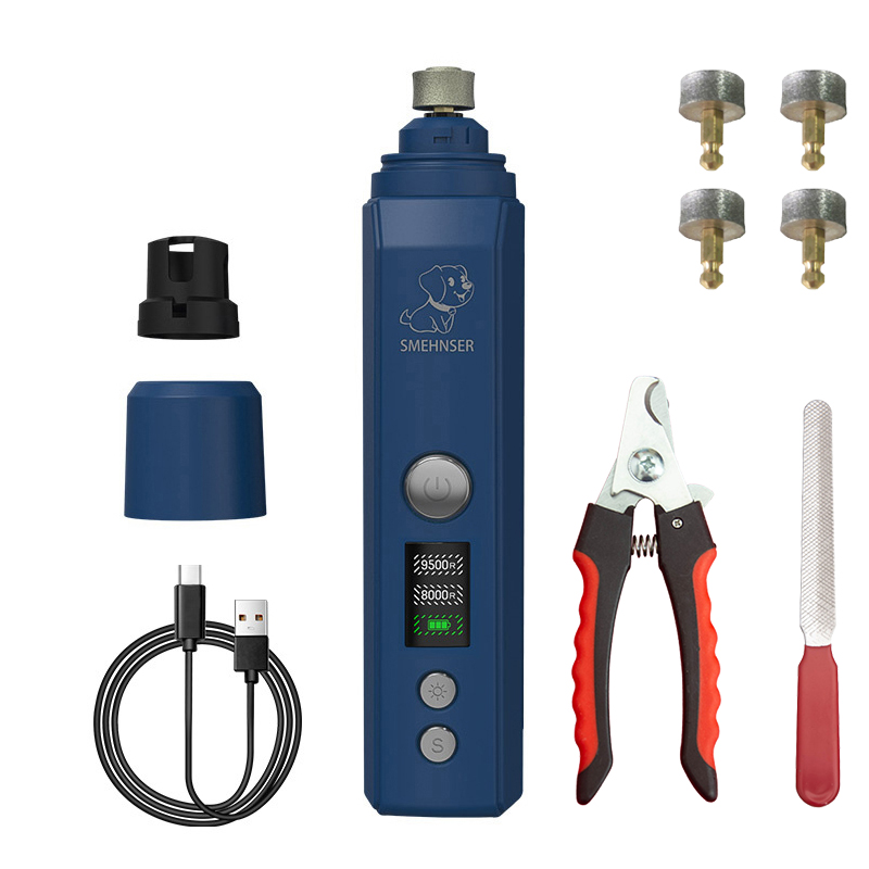 Elektrische LED Hond Nagelslijper Pijnloos Licht Honden Kat Nagelknipper Kleine Grote Honden Huisdier Poten Nagelsnijder Verzorgingsgereedschap: Goud