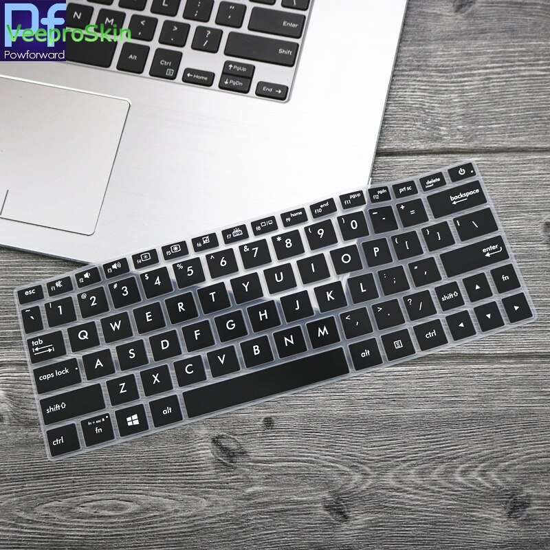 Silicone laptop Keyboard cover For ASUS ZenBook 13 UX334FA UX334FAC UX334F UX334FL UX334FLC UX334 FL FLC F UX 334 13.3&#39;&#39;: Black