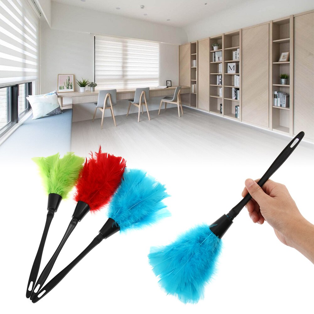 1Pc Turkije Plumeau Kleurrijke Anti-Statische Plastic Handvat Reinigen Stof Auto Dashboard Cleaner Draagbare Tools Voor Huishoudelijke