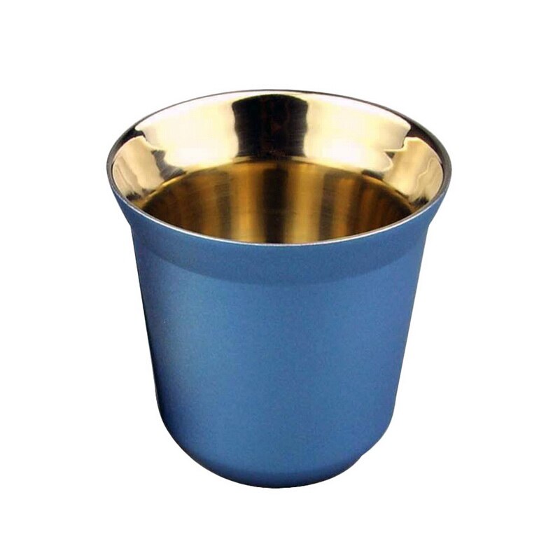 Espresso Becher Edelstahl draussen tragbar Tasse Doppel Zauberstab Reise Becher Vakuum Isolierte Kaffee Tasse Pulver Beschichtet heißer: 07