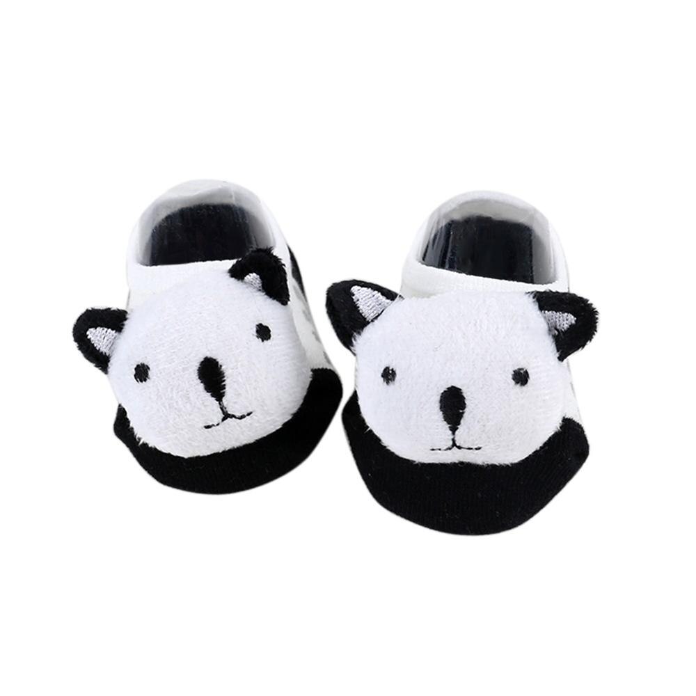 Baby Boys Girls Bootie Socks Toddler Dog Head Cotton Blends Ankle Sock for 0 to 1 Years: Black