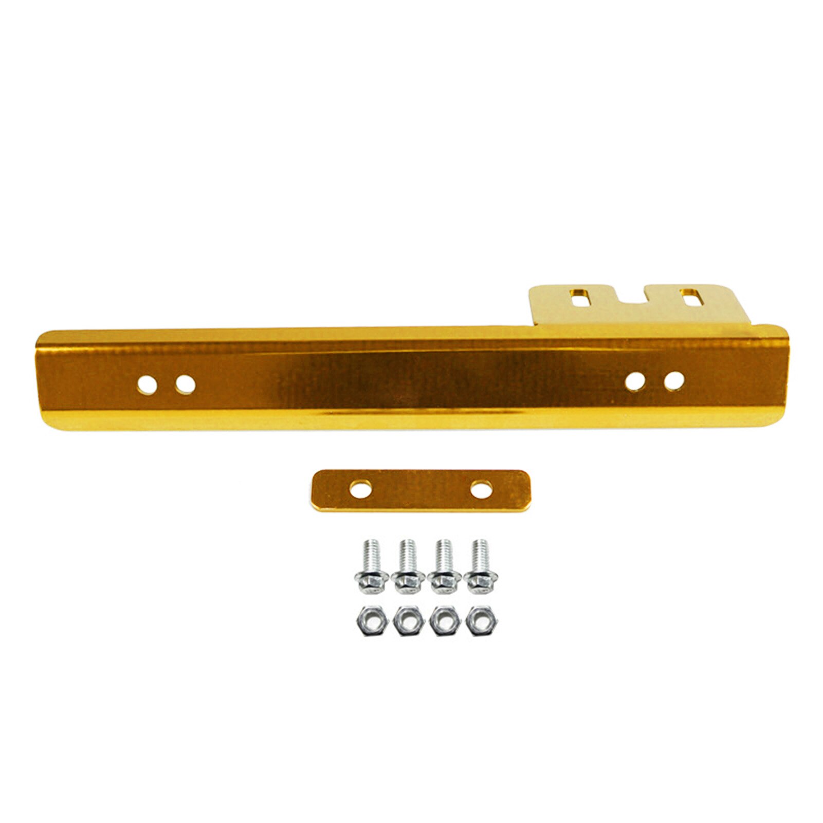 JDM Aluminum Alloy Car Number Licence Plate Frame Bracket Automotive Decoration: Golden
