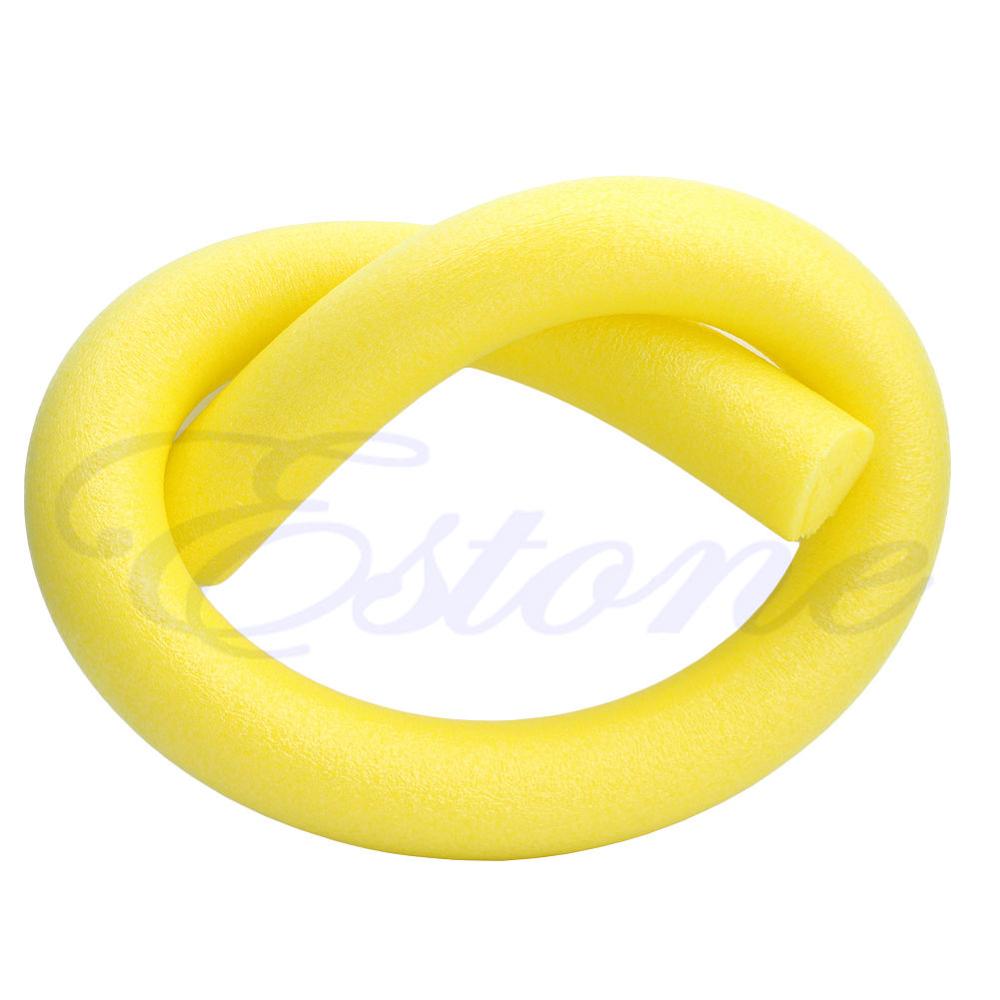 Flexible Rehabilitation Learn Swimming Pool Noodle Water Float Aid Woggle Swim: Yellow