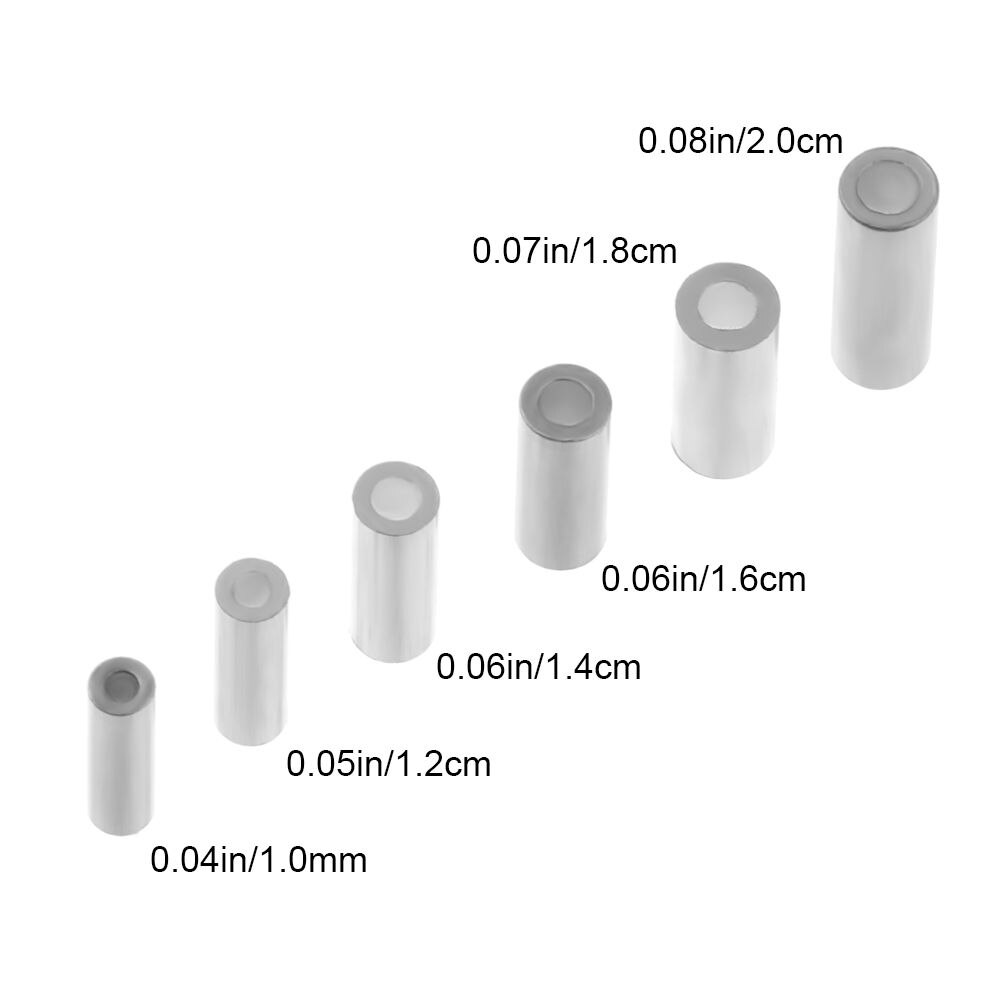 100 Stks/partij Wit Ronde Real Aluminium Buis Draad Pijp Crimp Mouwen Zee Vislijn Buis Accessoires