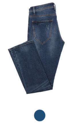 Xiaomi 90fen di alta elastico morbido, confortevole e sottile piccoli jeans diritti di formato 29-36 semplice casual pantaloni selvatici: Medium color 30