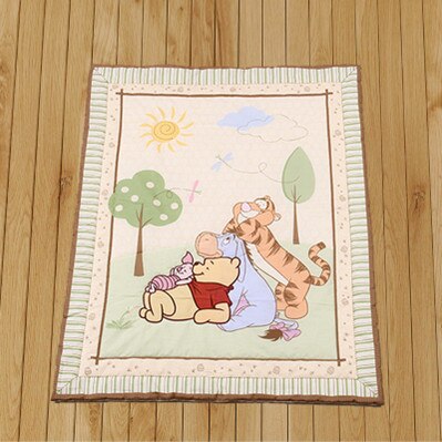 ! cartoon baby beddengoed set ledikant beddengoed set voor meisjes jongens baby dekbed baby quilt: Zilver