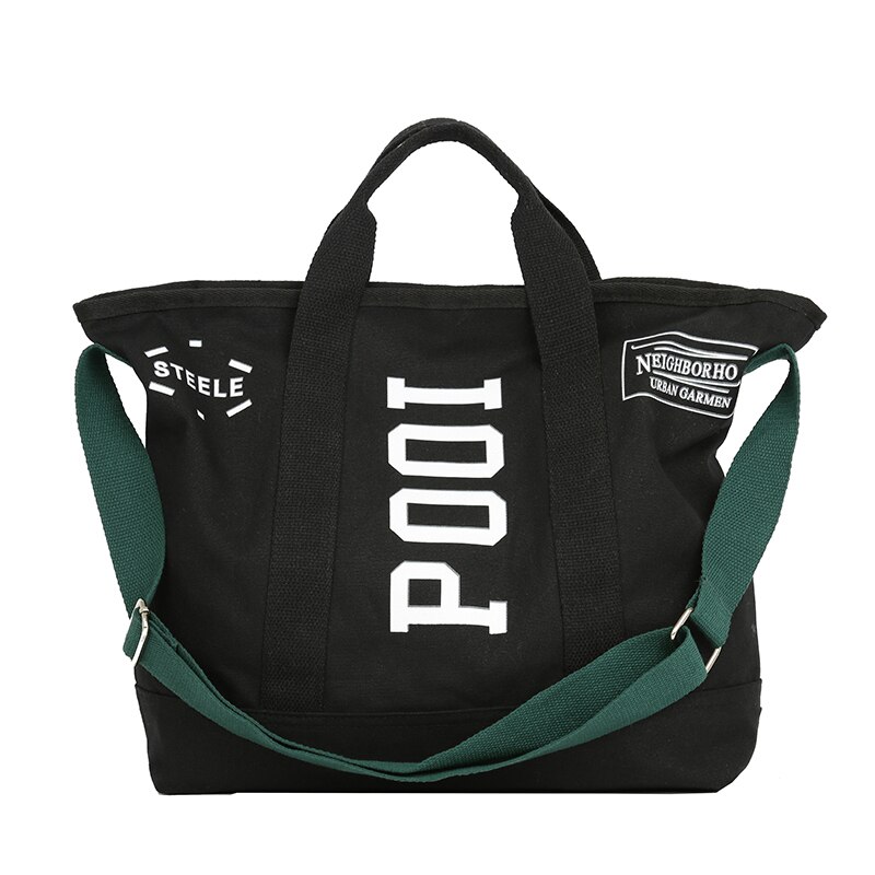 Canvas schoudertas eco herbruikbare boodschappentas opvouwbare tassen voor vrouwen grote casual handtassen