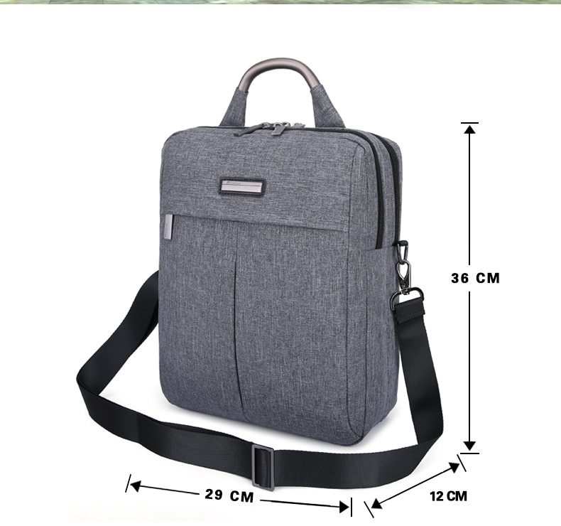 office bags for men work bag portafolio hombre business Waterproof Grey Black Working man Data Notebook shoulder Messenger Bag