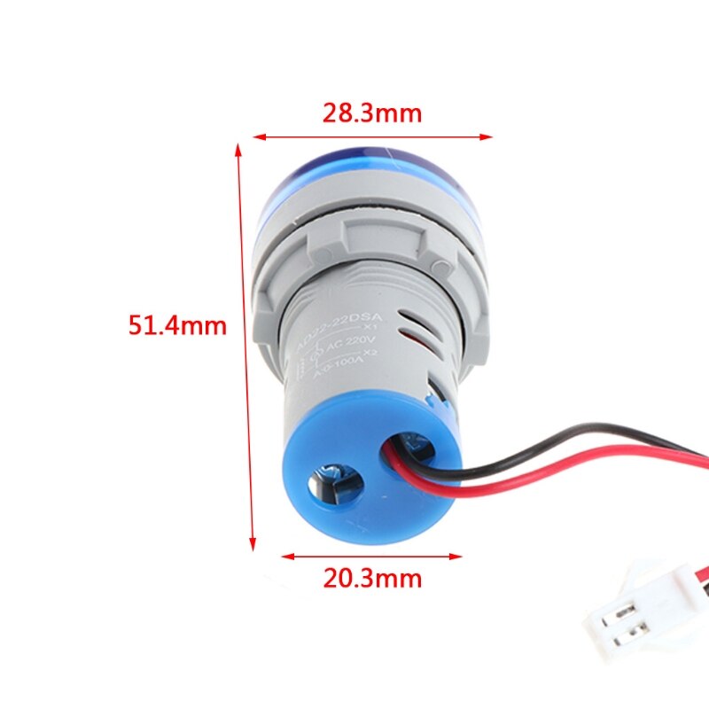 AC 220V 0-100A Digitale Ampèremeter 22mm Lcd-scher... - Vicedeal