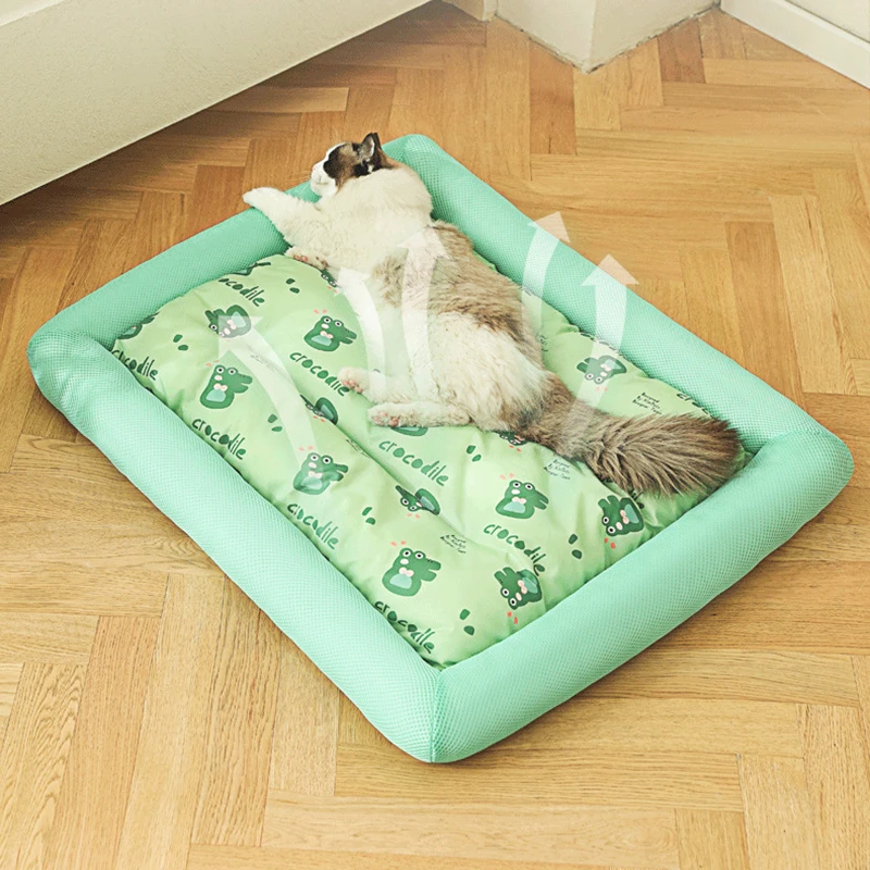 Cojín refrescante de verano para cama de Gato, almohadilla de hielo para perro, estera cuadrada para dormir para cachorros, perros, gatos, perrera para mascotas, , frío