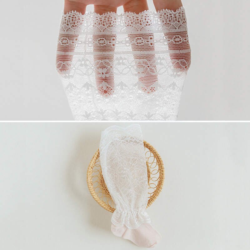 Balleenshiny Sommer Baby Anti-moskito Spitze Baby Socken Dünne Abschnitt Gittergewebe Atmungs Gekämmte Baumwolle freundlicher Mädchen Lange Rohr Knie socken