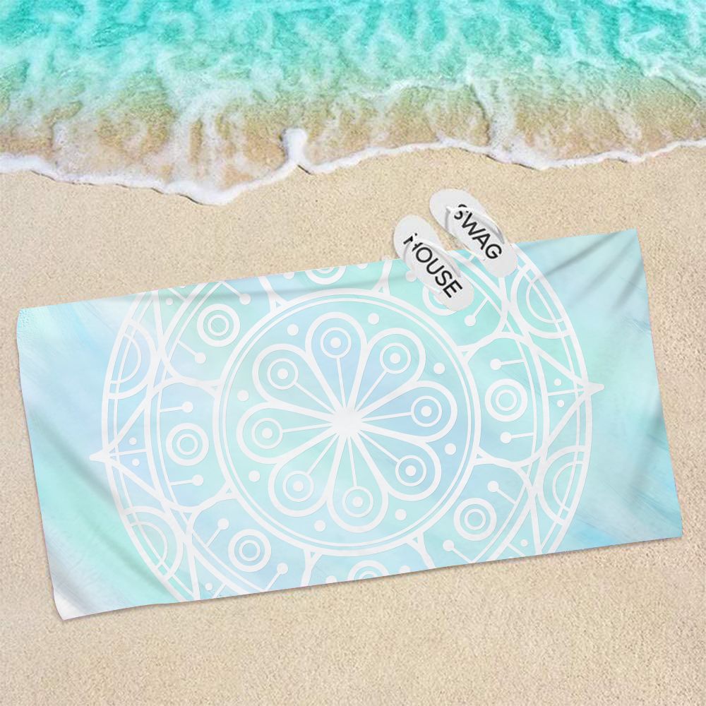 70*140 Boho Mandala Surf Poncho Microfiber Badhanddoek Strand Handdoeken Snel Droog Strand Mat Volwassen Strand Handdoeken Vrouwen bloemen Cover Ups: ST-XCMTL01-17