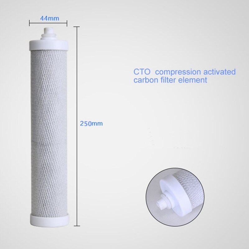 Filtersets voor desktopwaterzuiveraars, actieve kool en cto-filter, voor waterzuiveraars met dubbel filter, onderdelen voor waterfilters