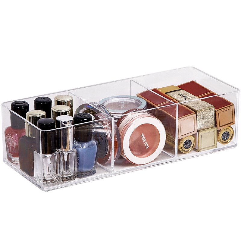 Desktop Clear Acrylic Makeup Layered Storage Box Drawer Storage Compartment Dressing Table Cosmetic Lipstick Finishing Box