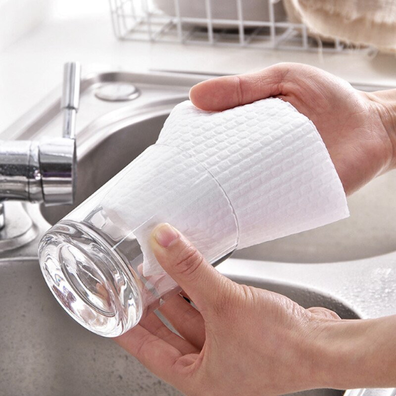 Nicht-gewebte tuch lappen faul lappen nassen und trockenen Dual-benutzen-küche papier handtuch rolle papier öl Absorption wasser Absorption