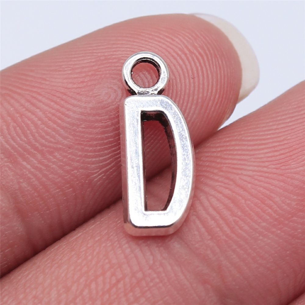WYSIWYG 26pcs 16mm Alfabet A-Z Letters Charms Antiek Zilver Kleur Hangers Maken DIY Handgemaakte Tibetaanse Vinden Sieraden