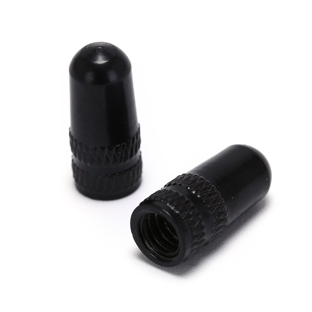 Fiets fiets mtb presta velg bandpen ventieldopjes stofhoes fietsaccessoires 2 stuks/partij: Zwart