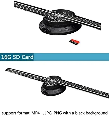 3D Hologram Fan 42CM 3D Holografische Projector Reclame Display Licht HD Holografische Projector voor Winkels Bars Party Xmas