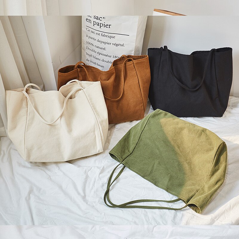 Sac de Shopping en toile réutilisable pour femmes, fourre-tout Extra-Large, sac d'épicerie , sacs à bandoulière pour jeunes filles