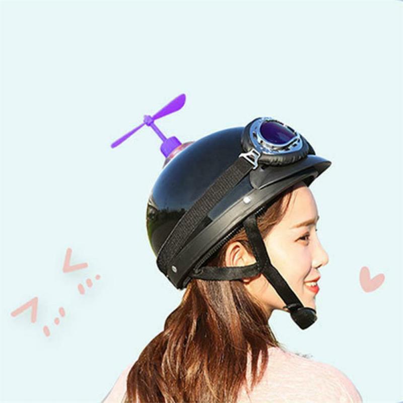 Motorrad Fahrrad Helm Fan Fahrrad Dekoration Fahrrad Zubehör Saugnapf Propeller Kindheit spaß Saugnapf Propeller