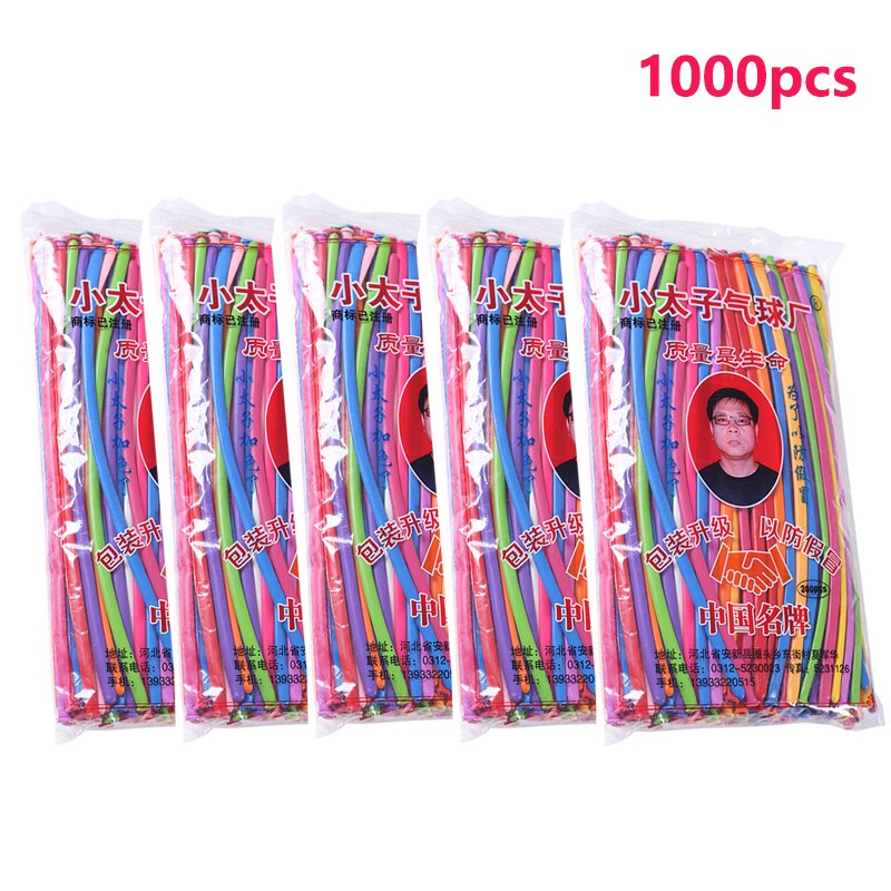 200Pcs Lange Kinderen Magic Ballon Multi-color Verdikking Diy Geweven Creatieve Party Vorm Ballon Speelgoed Scene layout