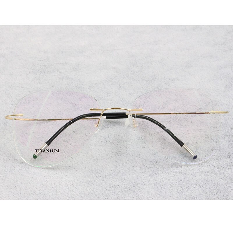Bclear Titanium Randloze Brillen Optische Glazen Frame Mannen En Vrouwen Eyewear Lichtgewicht Flexibele Spektakel